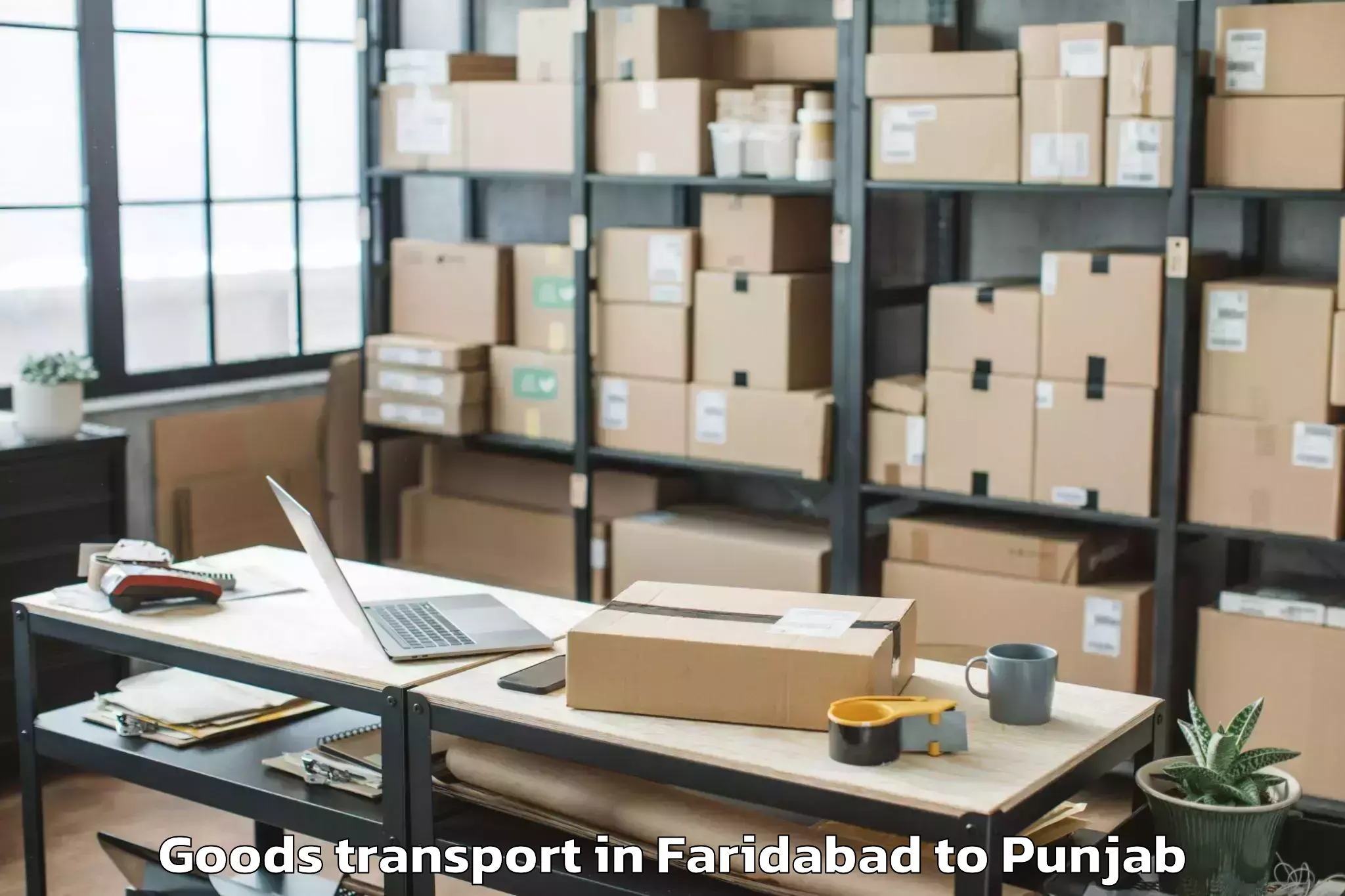 Top Faridabad to Adampur Goods Transport Available